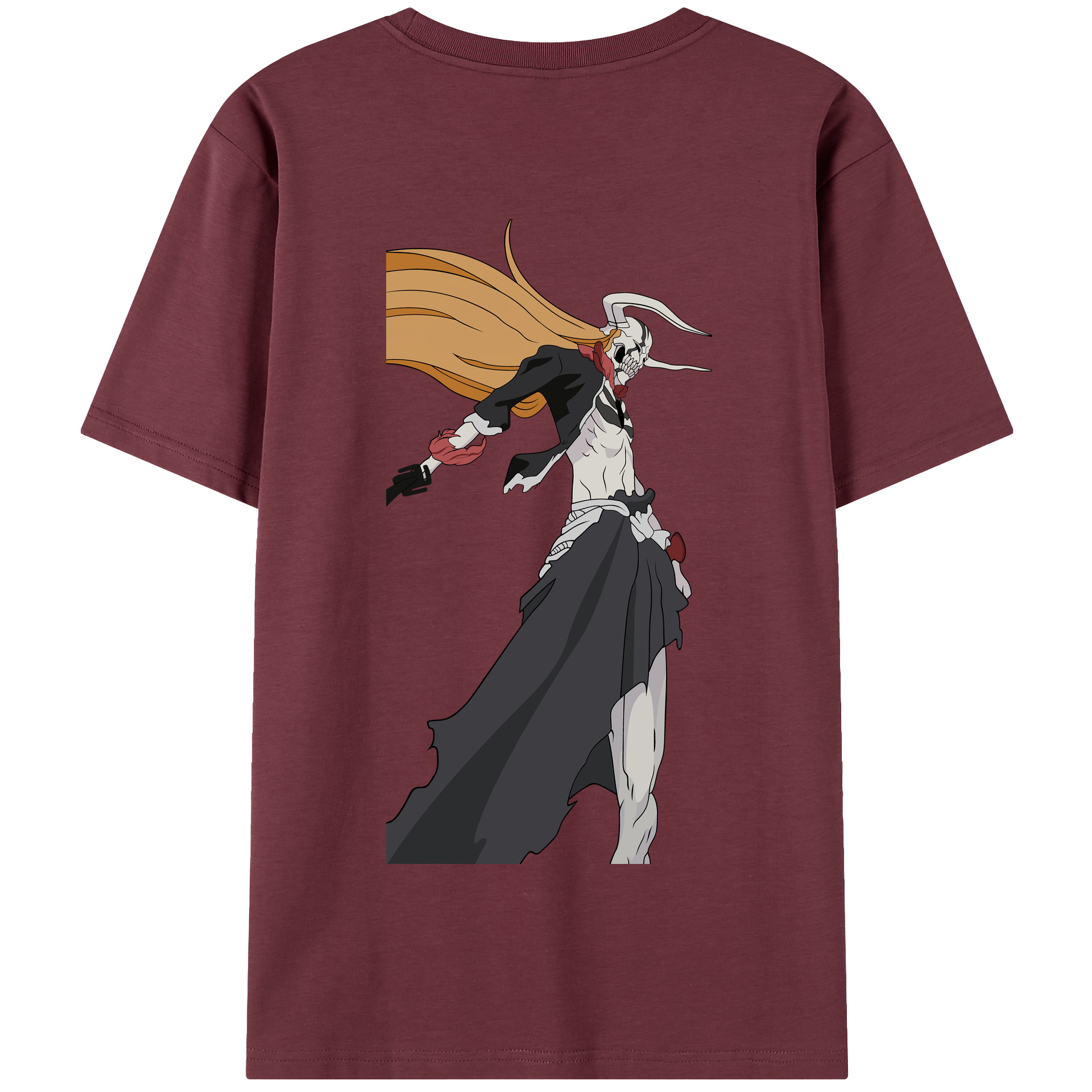 （画像用） ブリーチ 黒崎一護（くろさき いちご）BLEACH Kurosaki Ichigo 綿100％半袖Tシャツ（背面プリント）